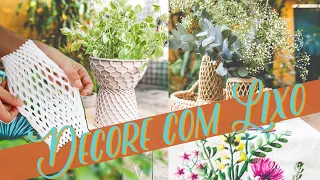 Decore com lixo - Reaproveite aquela rede de frutas!