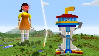 SURVIVING FROM SQUID GAME DOLL in Minecraft Part 2 - Gameplay