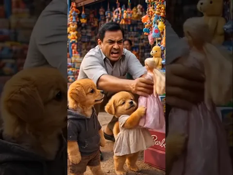 बेचारा नन्ही सी 𝗣𝘂𝗽𝗽𝘆 को 𝗗𝗼𝗹𝗹नहीं दिया😭#shorts #ai #aishorts