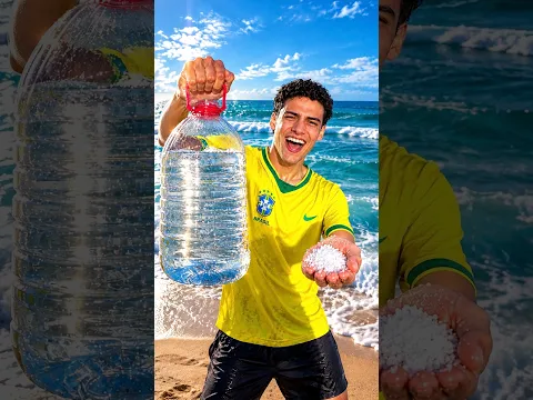 EU FIZ SAL COM A ÁGUA DO MAR!