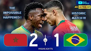 É DE ARREPIAR! O MUNDO PAROU PARA VER O MARROCOS VENCER O BRASIL PELA PRIMEIRA VEZ NA HISTÓRIA !