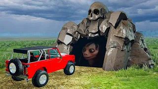 Cars Exploring CREEPY Caves - BeamNG.drive