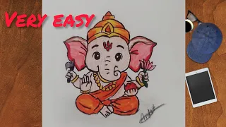 How to draw lord Ganesha 🙏🏻🙏🏻 |Ganesh Bhagwan ki drawing 🙏🏻🙏🏻