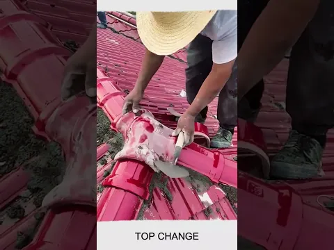 3 way ridge roof tile installation #Goodtools #smartwork #short