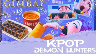 Scrapbooking 다꾸 | KPop Demon Hunters : Rumi - Gimbap Mukbang 케이팝 데몬 헌터스 : 루미 - 김밥 먹방 | Journaling