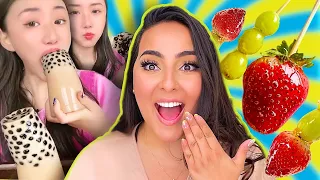 جربت أغرب وصفات كورية على الانترنت 🍉🍎 | بسمة داش