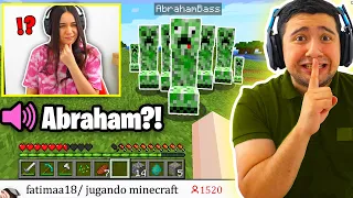 Mi NOVIA pasa MINECRAFT PERO me TRANSFORMO en TODOS los MOBS en su partida 🤣
