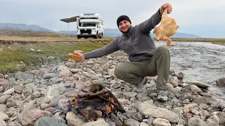 Life in the Mountains in a Camper Van | Cooking on a Campfire😍🔥