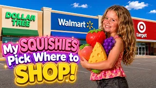 SQUISHIES PICK WHERE to SHOP?! 💥🤯 #viral #video #funny #trending #fyp #viralvideo #comedy #trend