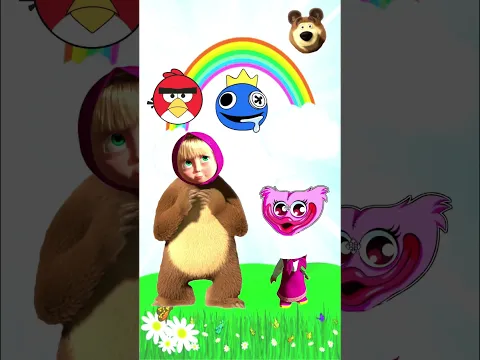 #rainbowfriends #mashaandthebear #huggywuggy #angrybirds #headchange