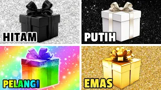 Pilih Hadiahmu...! 🎁🌈🖤😍👑 Tantangan 4 Hadiah! Seberapa Beruntung Kamu?