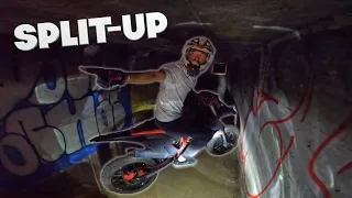 Losing my friend  in an underground tunnel