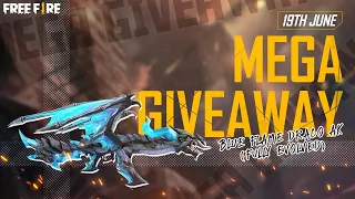 Permanent Blue Flame Draco Ak Fully Upgraded Mega Giveaway | Free Fire Live || Gaming Girl