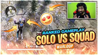 Free Fire Solo vs Squad Warloop Ranked Gameplay - Garena Free Fire