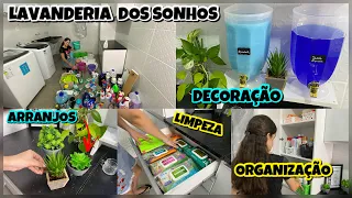 COMO ORGANIZAR E DECORAR LAVANDERIA | MONTAR ARRANJOS + TOUR COMPLETO