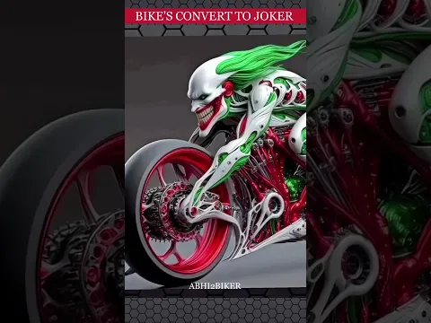 BIKE'S CONVERT TO JOKER 😲 #bike #modified #shorts