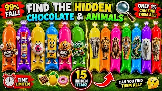 🔥 Find Hidden Chocolate & Animals 🍫🐯 | 2026