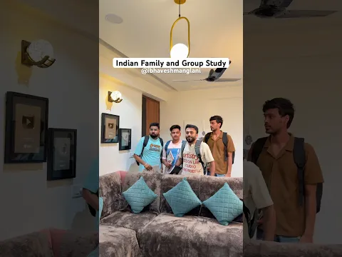 Indian Family and Group Study #ytshorts #short #comedy #groupstudy #funnyvideos #funnyshorts