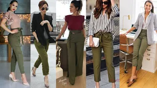 LOOKS con Pantalones VERDE MILITAR😘
