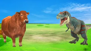 Cow Elephant Lion Gorilla Tiger T Rex Choose the RIGHT Door Animal ESCAPE ROOM CHALLENGE MYSTERY BOX