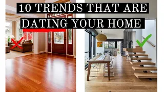 10 TRENDS THAT ARE DATING YOUR HOME | TIPS + TRICKS TO FIX | TREND FORECASTING 2022 | HOME TRENDS