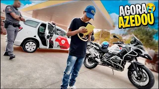 POLÍCIA PEGOU O NiNO COM A 1200 E DEU UM MULTA 😭