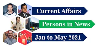 Persons in News from Jan to May 2021
