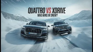 Audi Quattro vs BMW xDrive on Snow – Quattro vs xDrive #audi #bmw #quattro #xdrive #snow