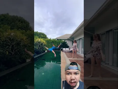 KALIAN MELIHAT TRAMPOLIN APA AIR KOLAM RENANG???! #shorts