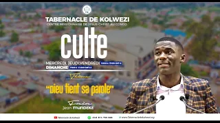 Dimanche 06 Octobre 2024, "Dieu tient Sa Parole" Frère Jean MUNDEKE