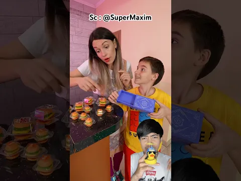 MASUKIN YUPI BURGER KE DALAM KOTAK‼️ permen yupinya hilang🤯SuperMaxim