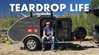 Living Full-Time in a Tiny Teardrop Trailer (Camper Full Tour!)