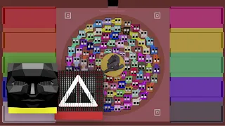 Racing squares play Mingle game!