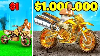 MOTOCROSS de 1$ vs 1.000.000$ en GTA 5