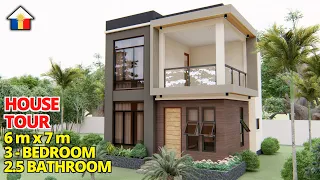 SMALL HOUSE DESIGN / 2 - STOREY HOUSE WITH 3 BEDROOMS