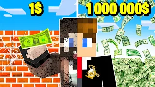 MINECRAFT, ale OD BIEDNEGO DO MILIONERA! 💲