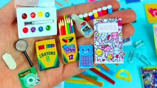 15 manualidades de Utiles Escolares en Miniatura para muñecas Barbie