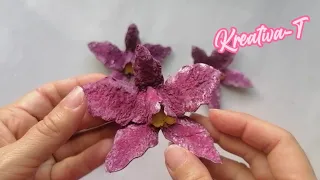 Cómo hacer orquídeas con cartón de huevos