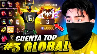 REVISE TODO LO QUE TIENE LA CUENTA DEL TOP GLOBAL No.03 EN CLASIFICATORIA DE FREE FIRE