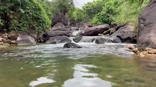 Relaxing Nature Waterfall Sound In Forest - Peaceful Sleeping