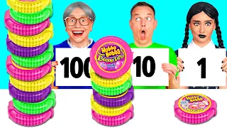 100 Στρώσεις Φαγητό Challenge | Νόστιμες Συνταγές Κουζίνας BaRaDa Challenge
