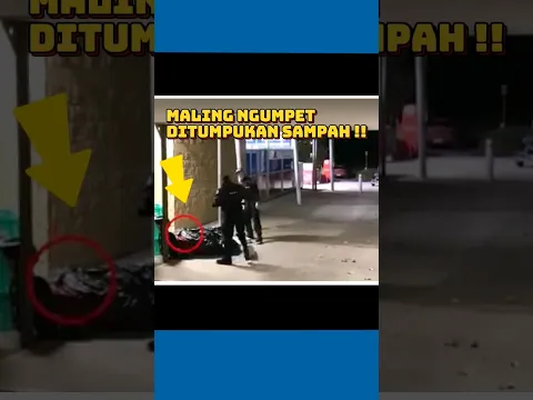 Maling ngumpet ditumpukan sampah !!