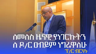 ለመለስ ዜናዊ የነገርኩትን ለዶ/ር ዐብይም ነግሬዋለሁ (ፕ/ር ብርሃኑ ነጋ)