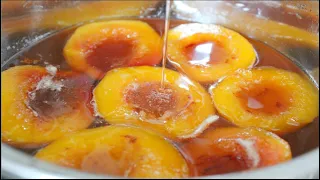 POSTRE DURAZNOS EN ALMIBAR CASEROS