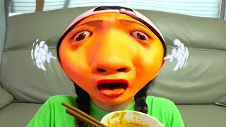 COMPARISON DONA 도나 Mukbang Fire Spicy Noodle 불닭볶음면 먹방 Dona Animation