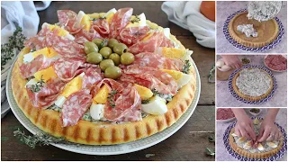 CROSTATA PASQUALINA, la crostata salata morbida che fa da antipasto a Pasqua- La cucina di Rita