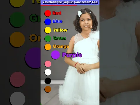 Color 🎨 Names in English, Spoken English Practice, Adi English Connection #shorts