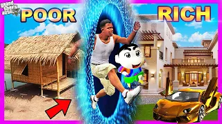 GTA 5 POOR Vs RICH In GTA 5! SHINCHAN BECAME HOMELESS In GTA 5 GTA 5 IN TAMIL