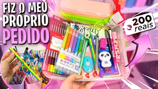 Como seria o meu pedido na minha própria papelaria? Tenho R$ 200,00 para gastar 😱