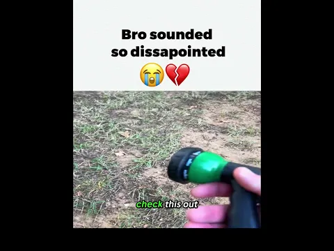 Bro sounded so dissapointed💔